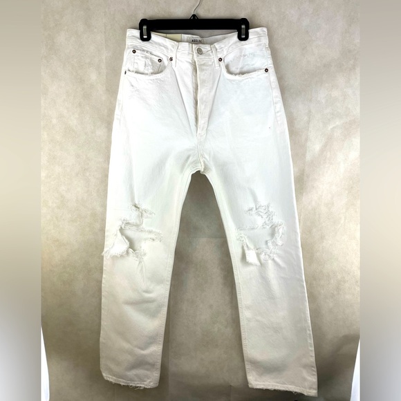 NWT AGOLDE 90’s Jean Mid Length Loose Fit Size 28 - Picture 3 of 15